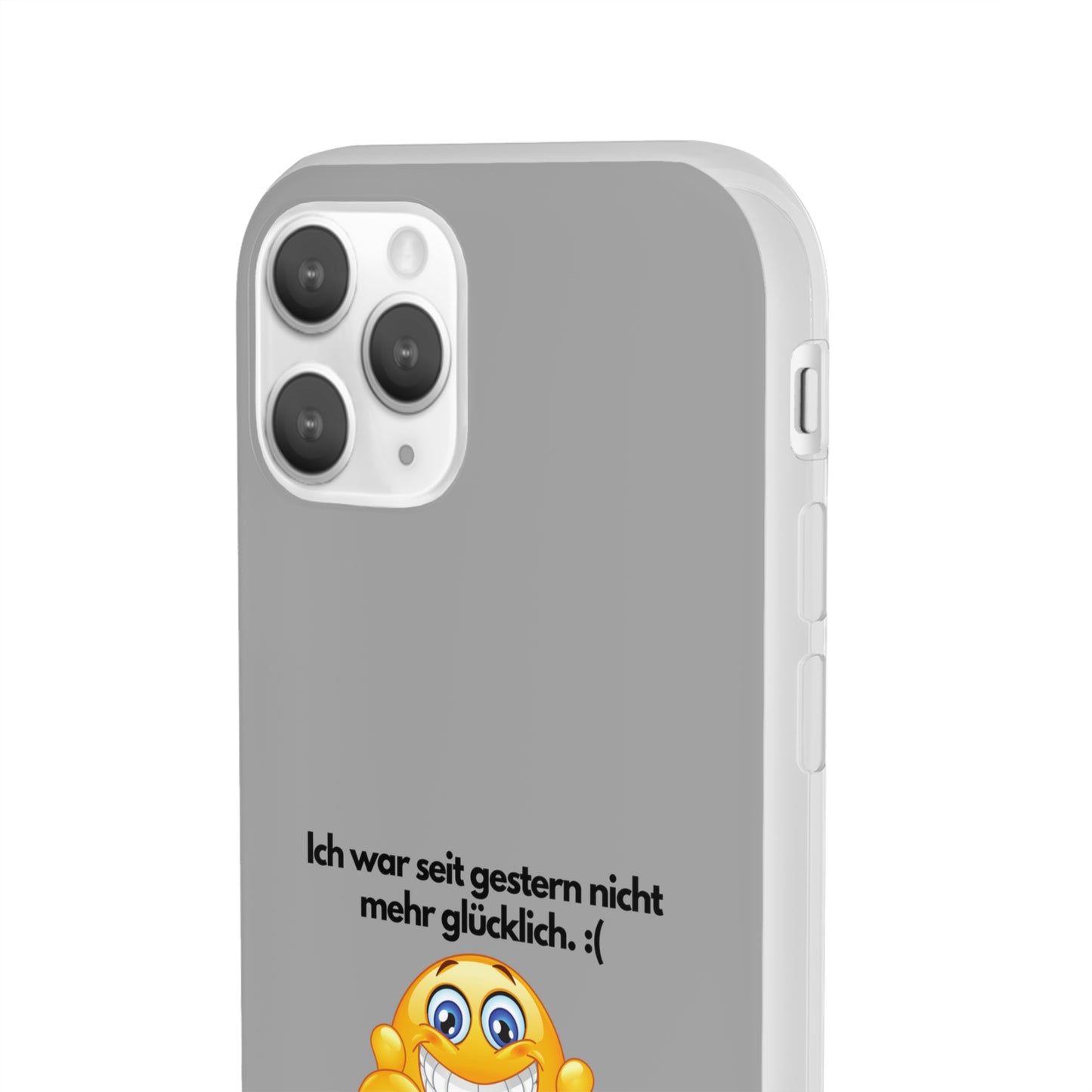 "lch war seit gestern nicht mehr glücklich" High Quality Phone Case