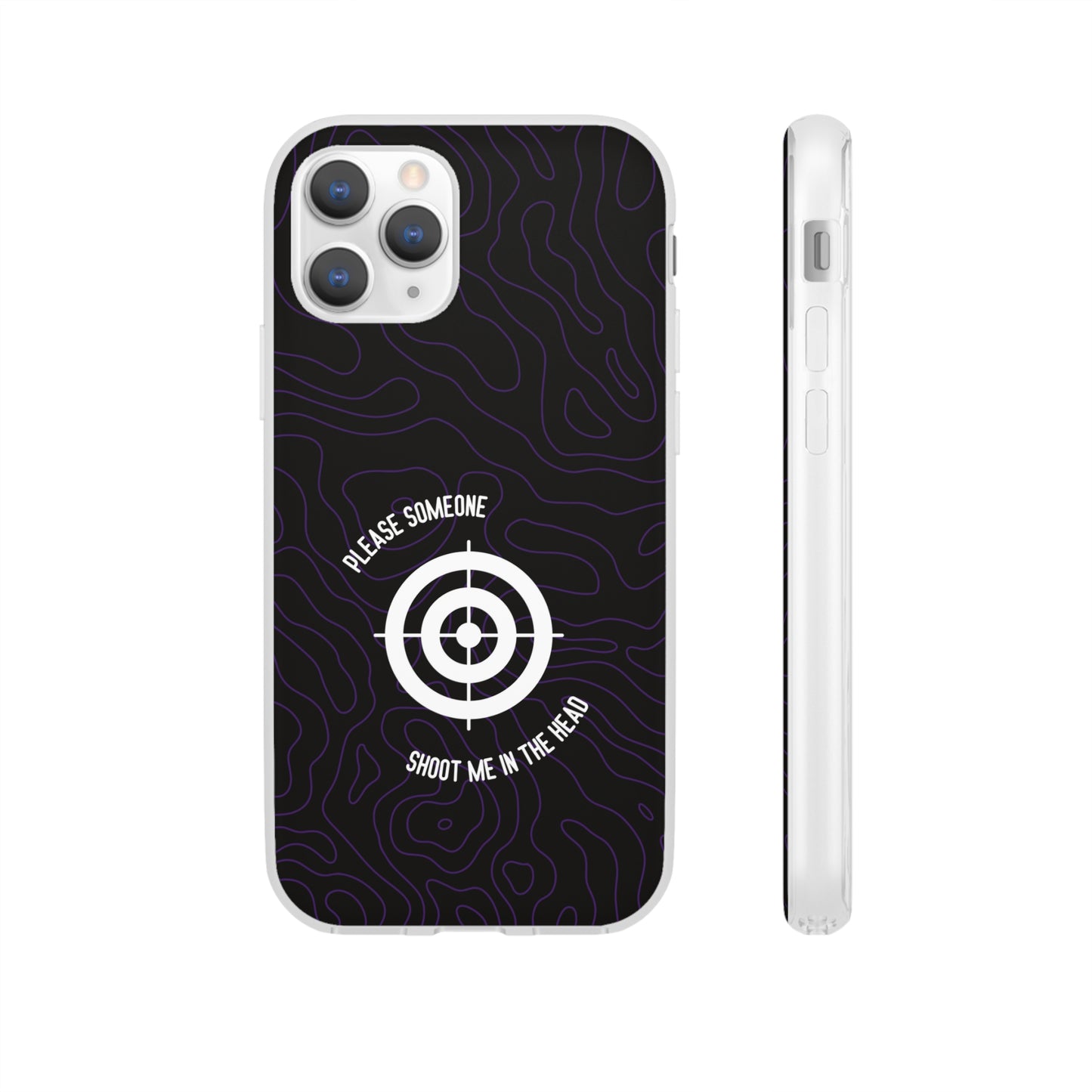 "Please someone, shoot me in the head" High Quality Phone Case