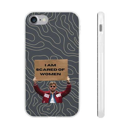 "I am scared of women" High Quality Phone Case