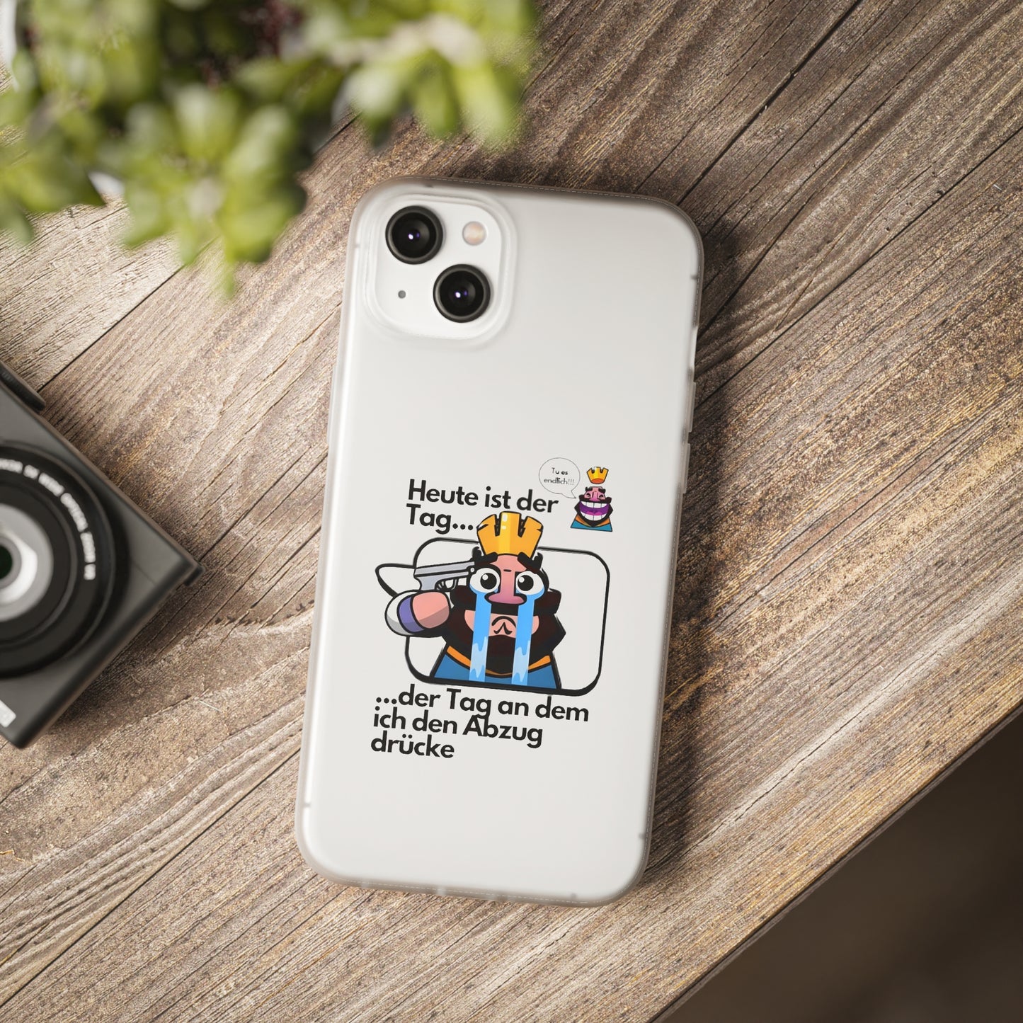 "Heute ist der Tag ... der Tag an dem ich den Abzug drücke" High Quality Phone Case