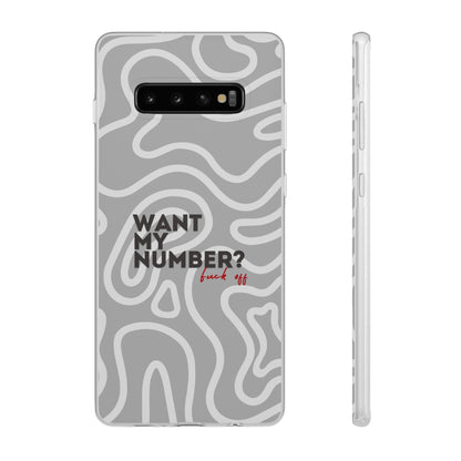 "Want my number?" High Quality Phone Case