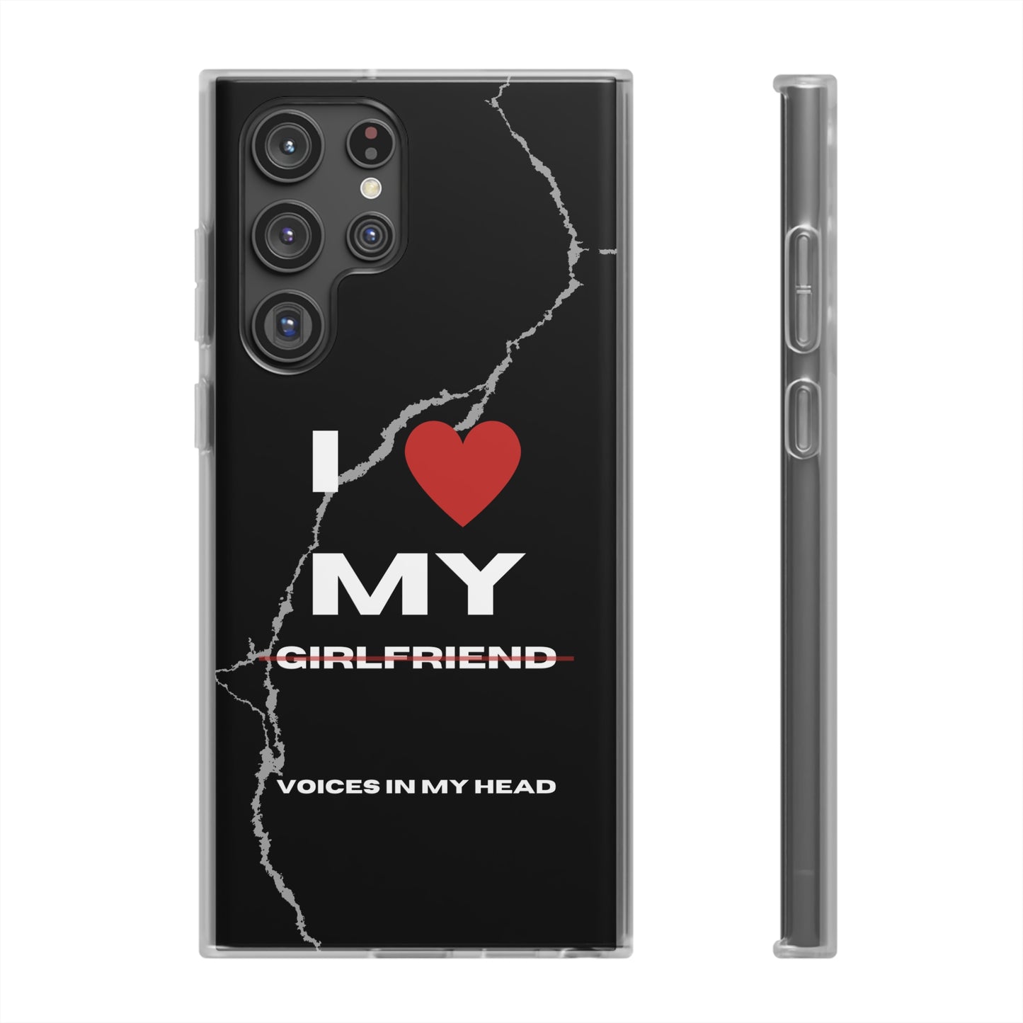 "I love my voices in my head" High Quality Phone Case