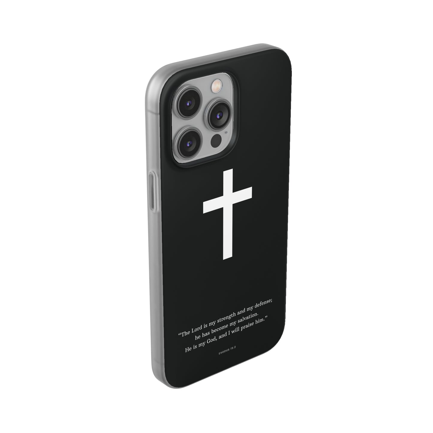 "Exodus 15:2 black edition" High Quality Phone Case