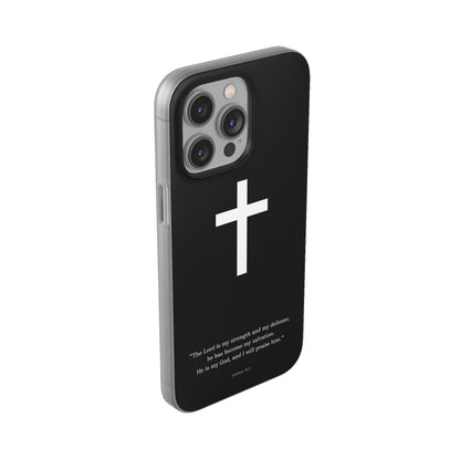 "Exodus 15:2 black edition" High Quality Phone Case