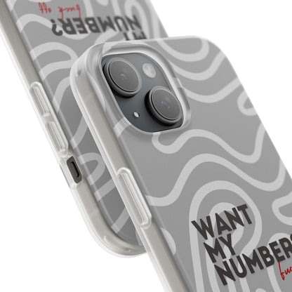 "Want my number?" High Quality Phone Case