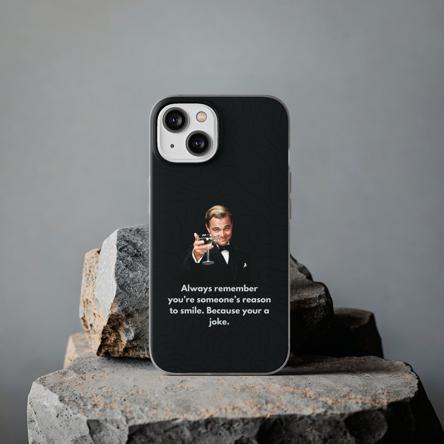 "Always remember you're someone's reason to smile" High Quality Phone Case