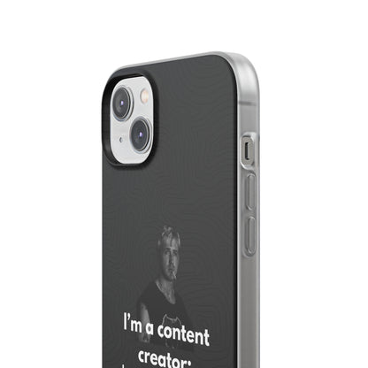 "I'm a content creator" High Quality Phone Case