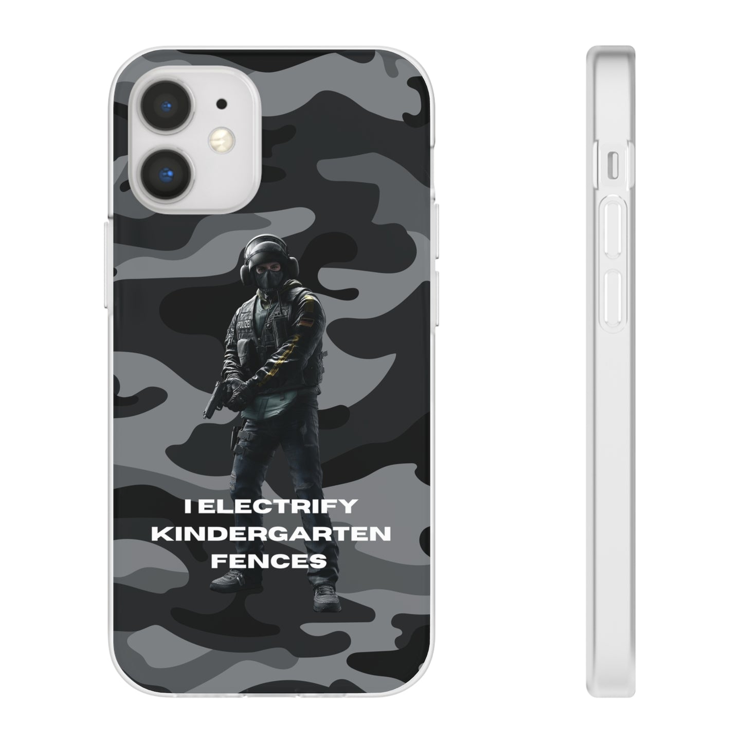 "I electrify kindergarten fences" High Quality Phone Case