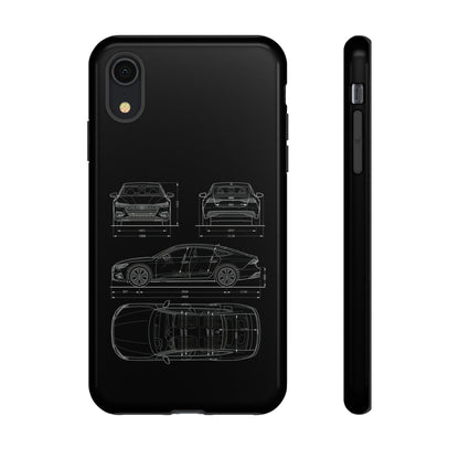 "Car Blueprint RS7" Premium Quality Phone Case