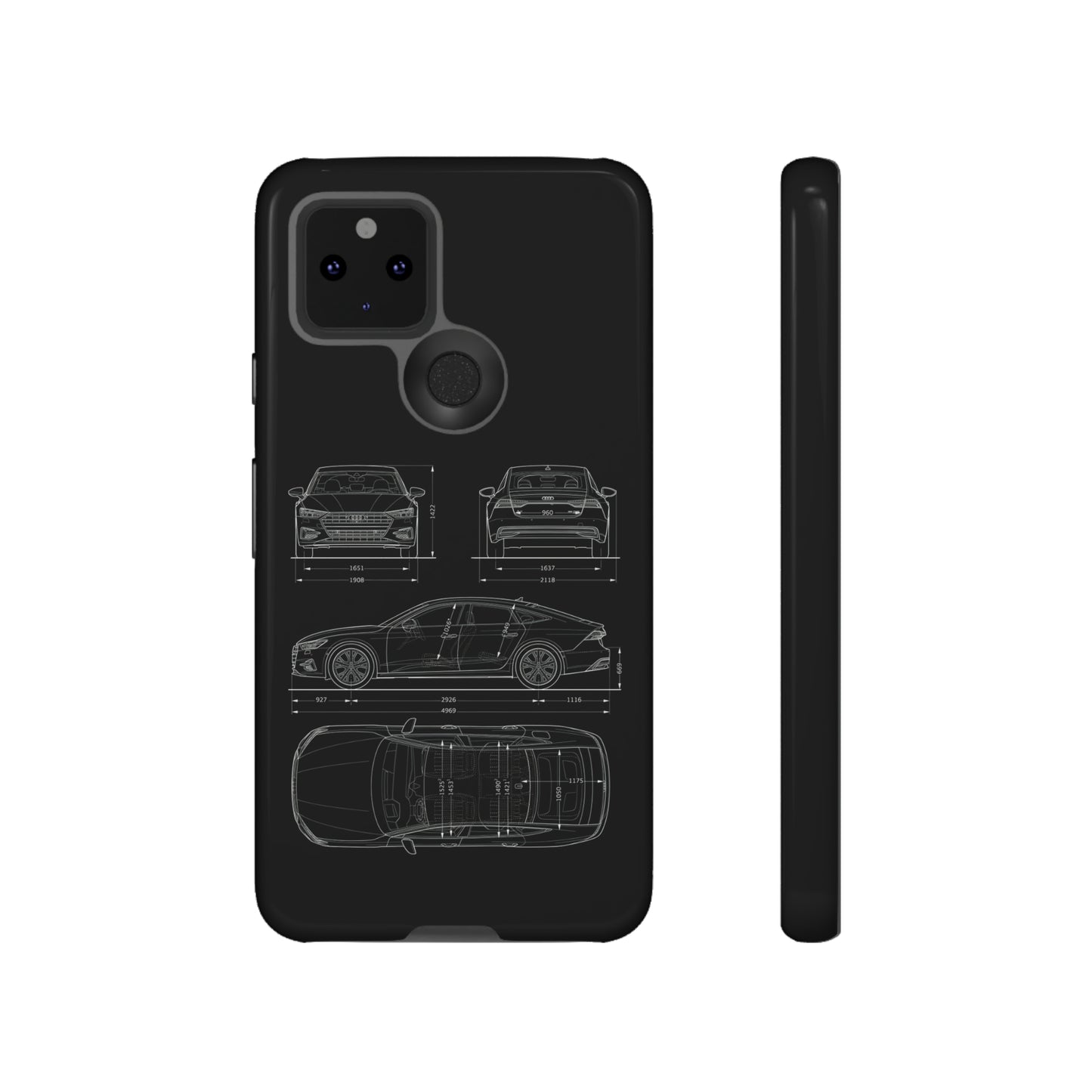 "Car Blueprint RS7" Premium Quality Phone Case