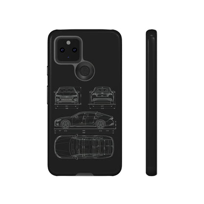 "Car Blueprint RS7" Premium Quality Phone Case