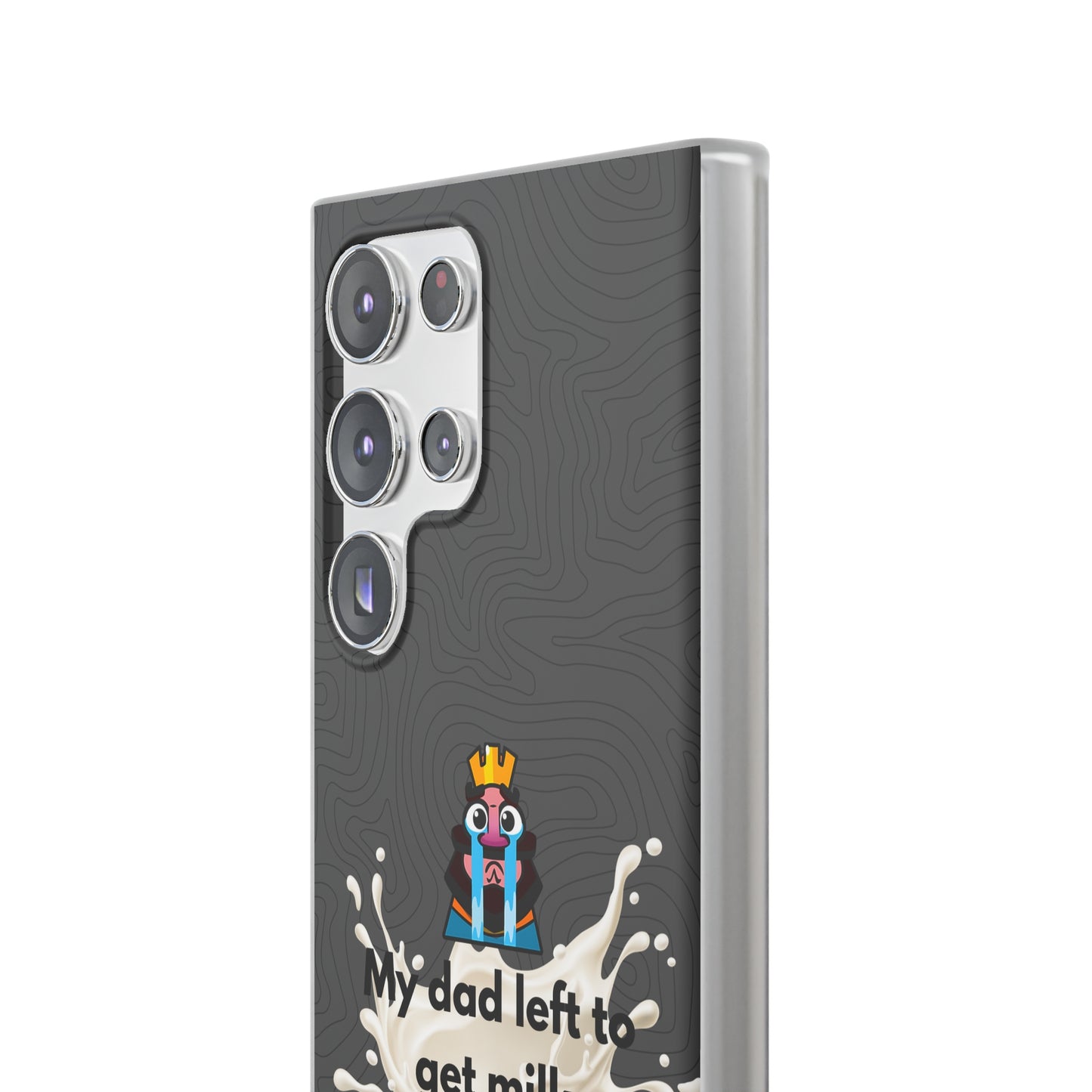 "My dad left to get milk" High Quality Phone Case