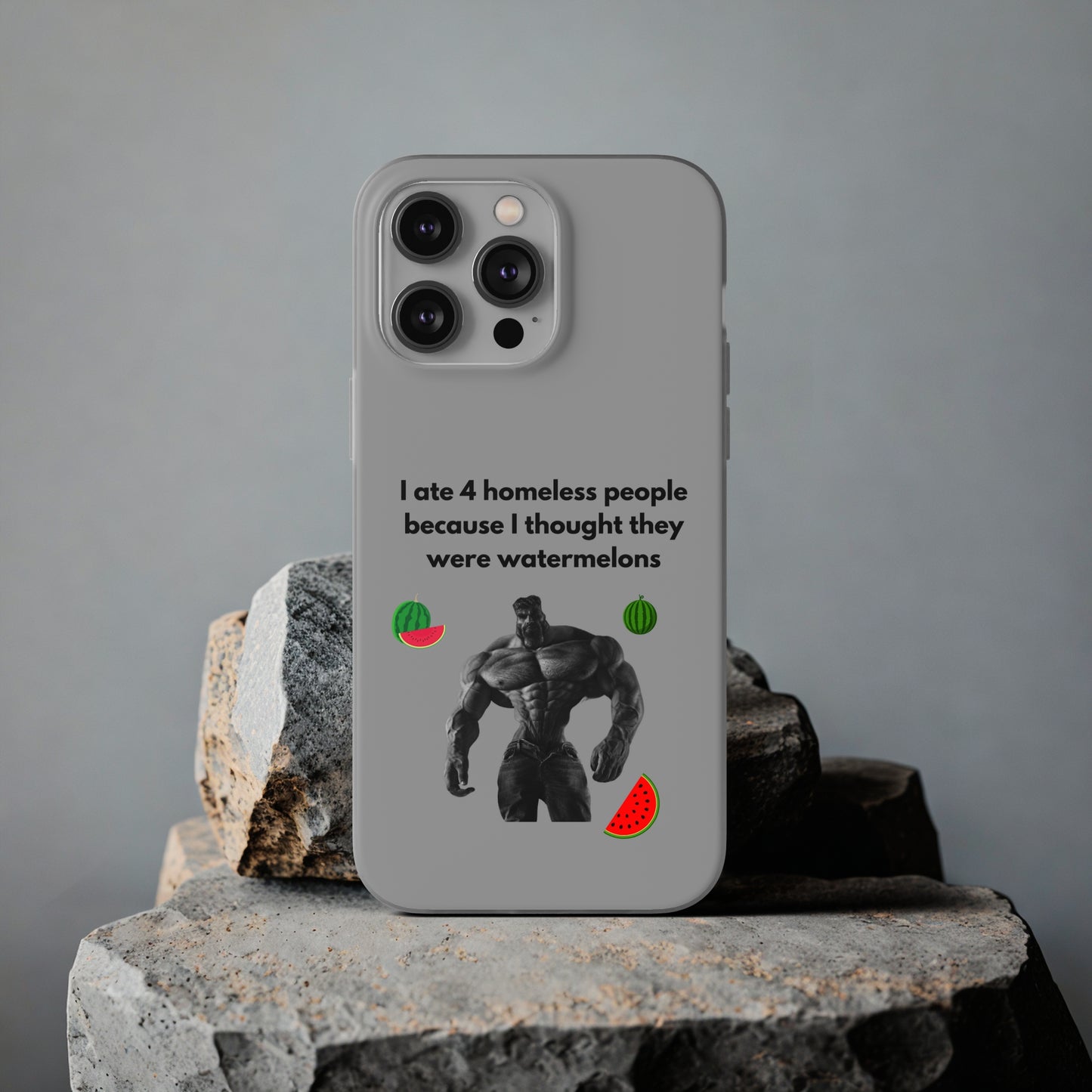 "I ate 4 homeless people" High Quality Phone Cases