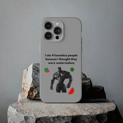 "I ate 4 homeless people" High Quality Phone Cases