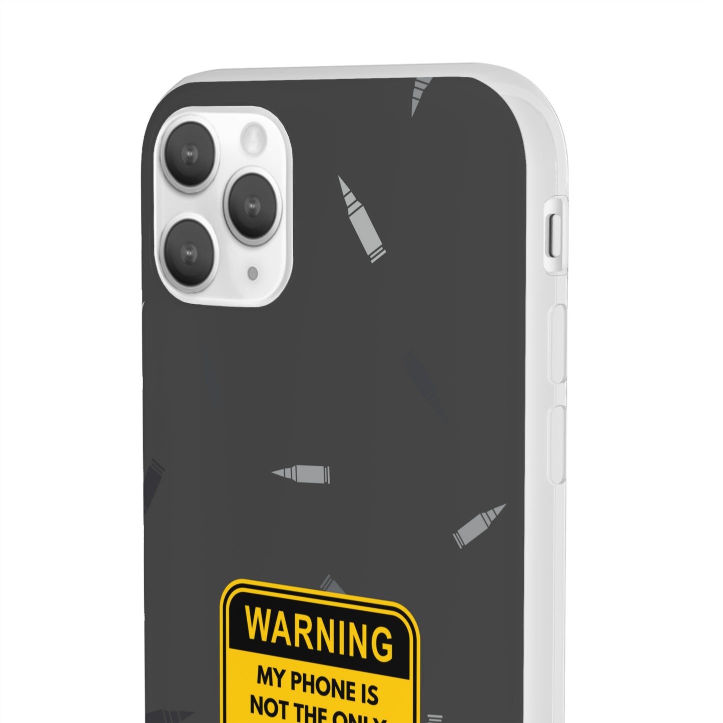 "Warning, my phone is not the only thing in my pocket" High Quality Phone Case