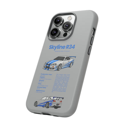 "Skyline R34" Premium Quality Phone Case