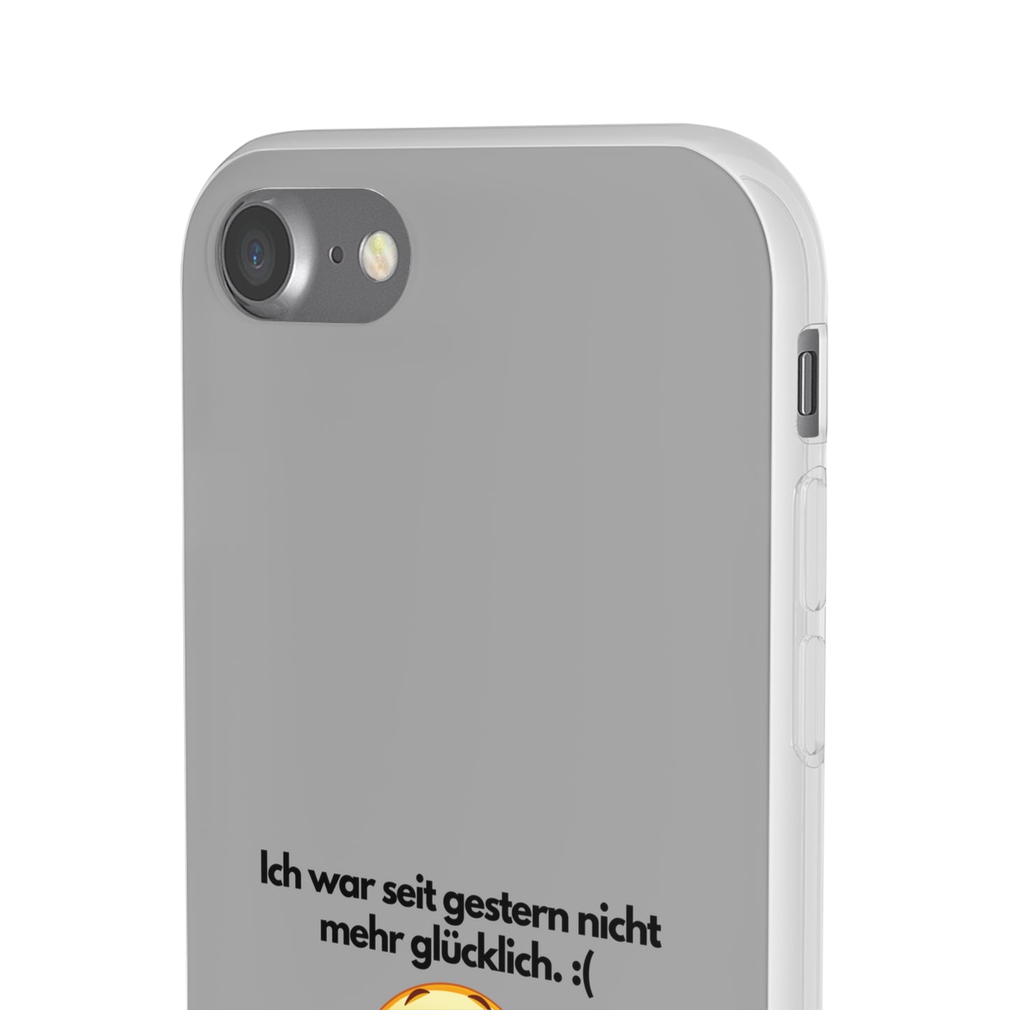 "lch war seit gestern nicht mehr glücklich" High Quality Phone Case