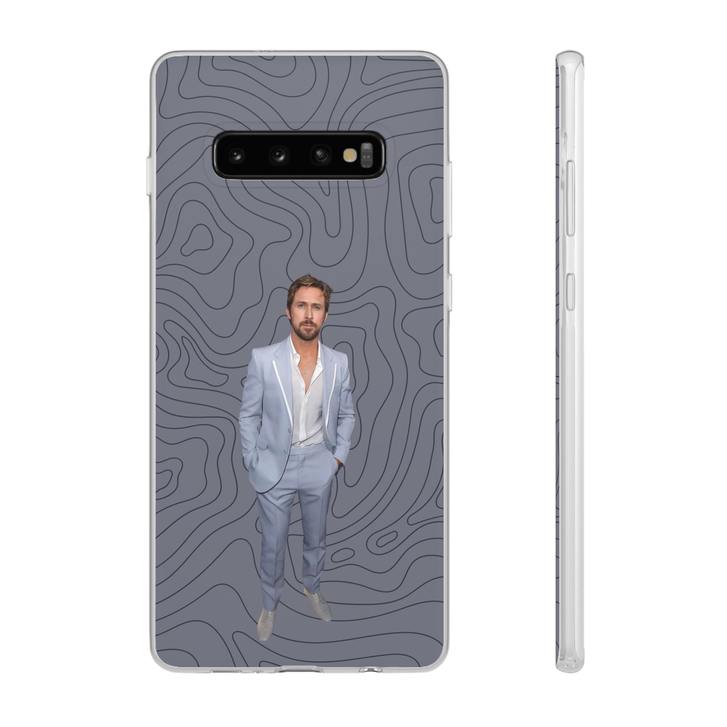 "Ryan Gosling blue" High Quality Phone Case