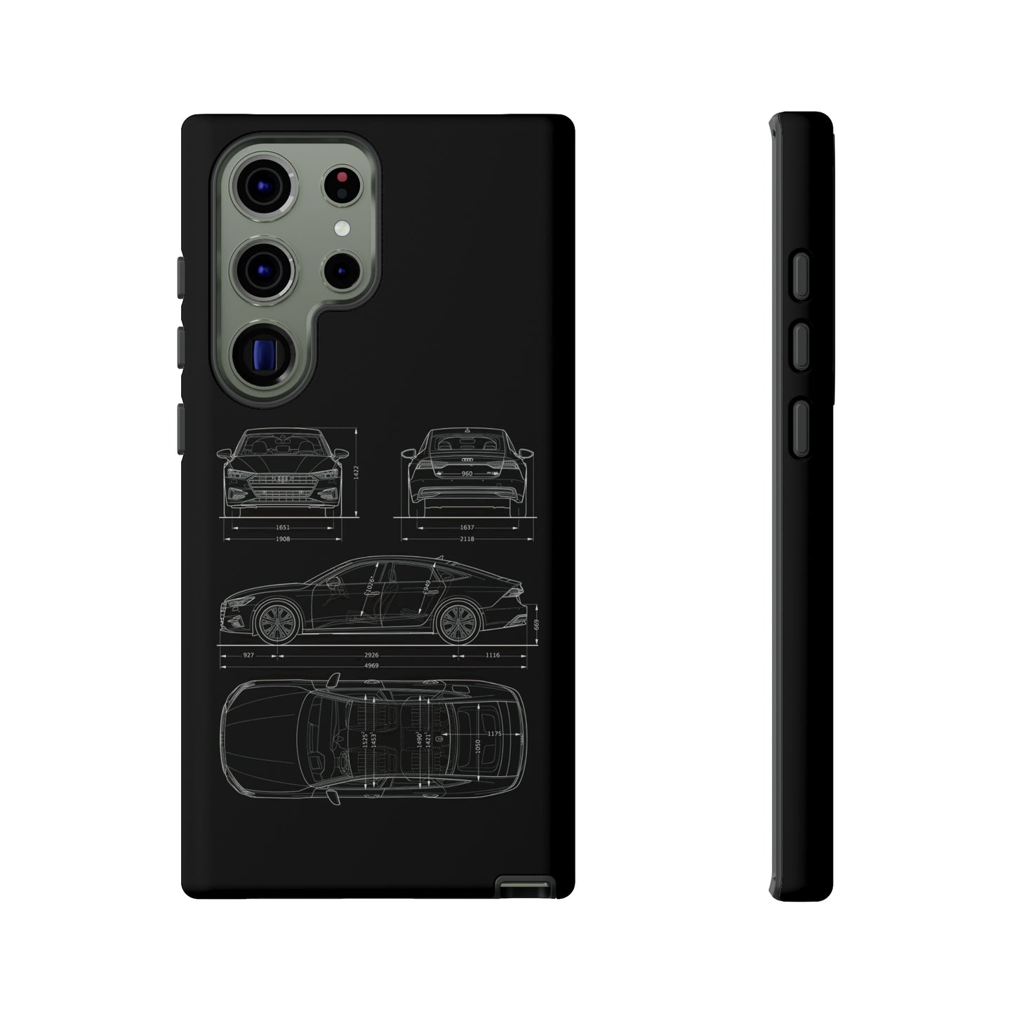 "Car Blueprint RS7" Premium Quality Phone Case