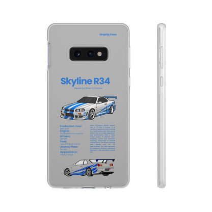 "Skyline R34" High Quality Phone Cases