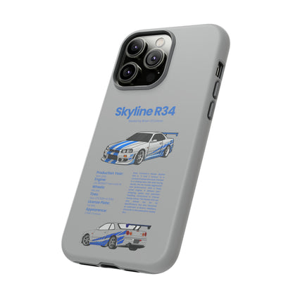 "Skyline R34" Premium Quality Phone Case