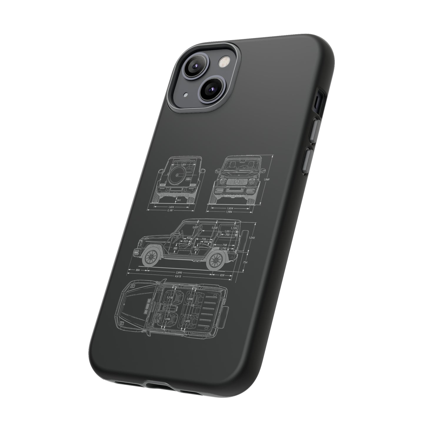 "Wagon Blueprint" Premium Quality Phone Case