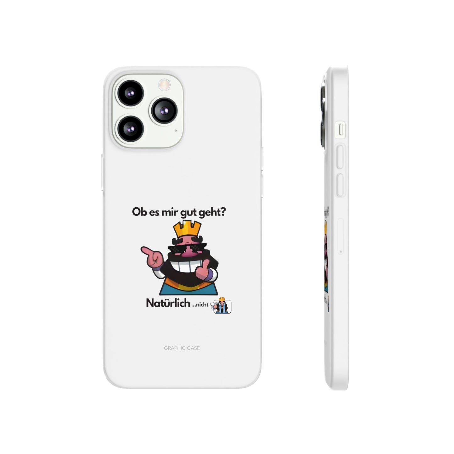 "Ob es mir gut geht? Natürlich... nicht" High Quality Phone Case