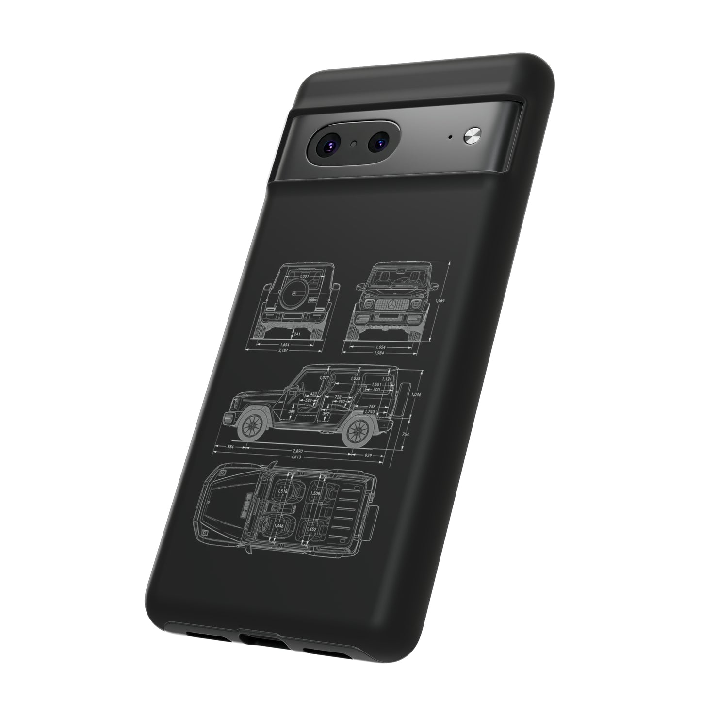 "Wagon Blueprint" Premium Quality Phone Case