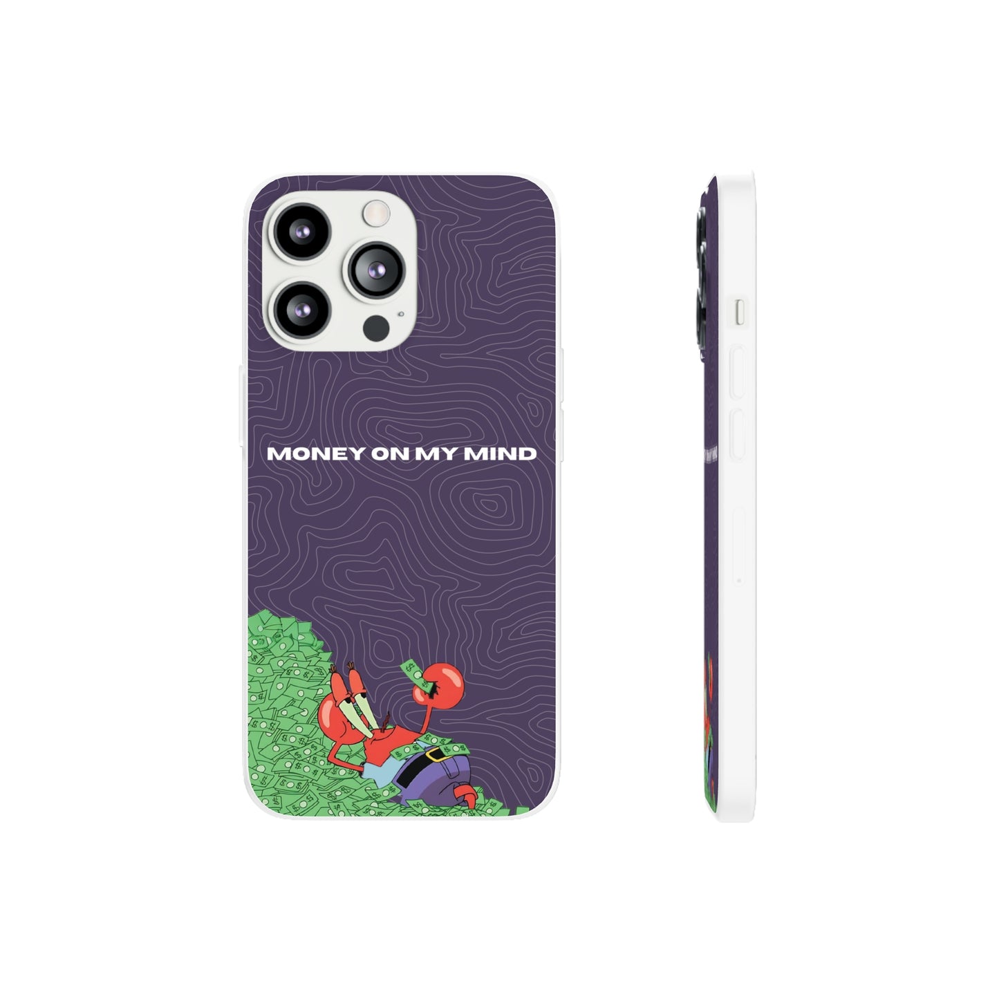 "Money on my mind" High Quality Phone Case