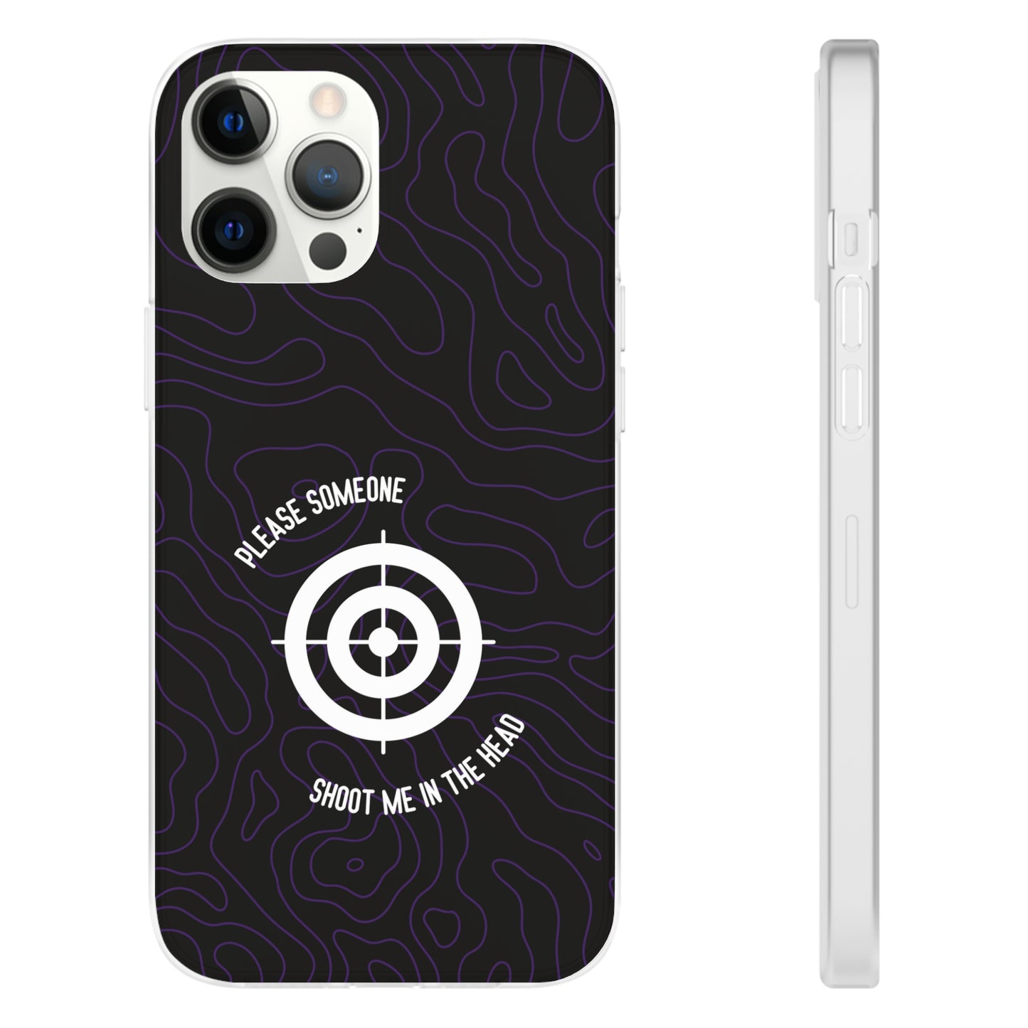 "Please someone, shoot me in the head" High Quality Phone Case