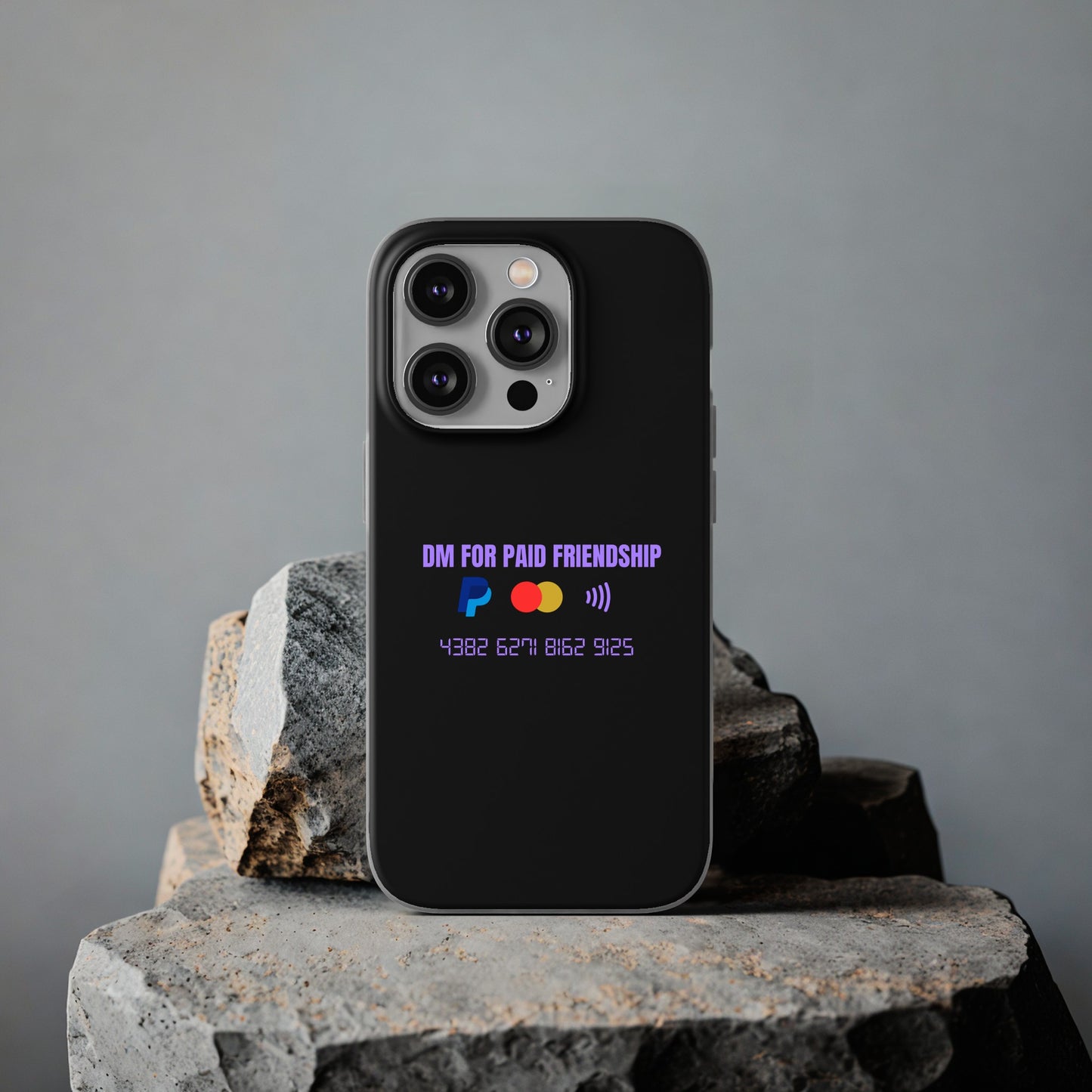 "DM for paid friendship" High Quality Phone Case