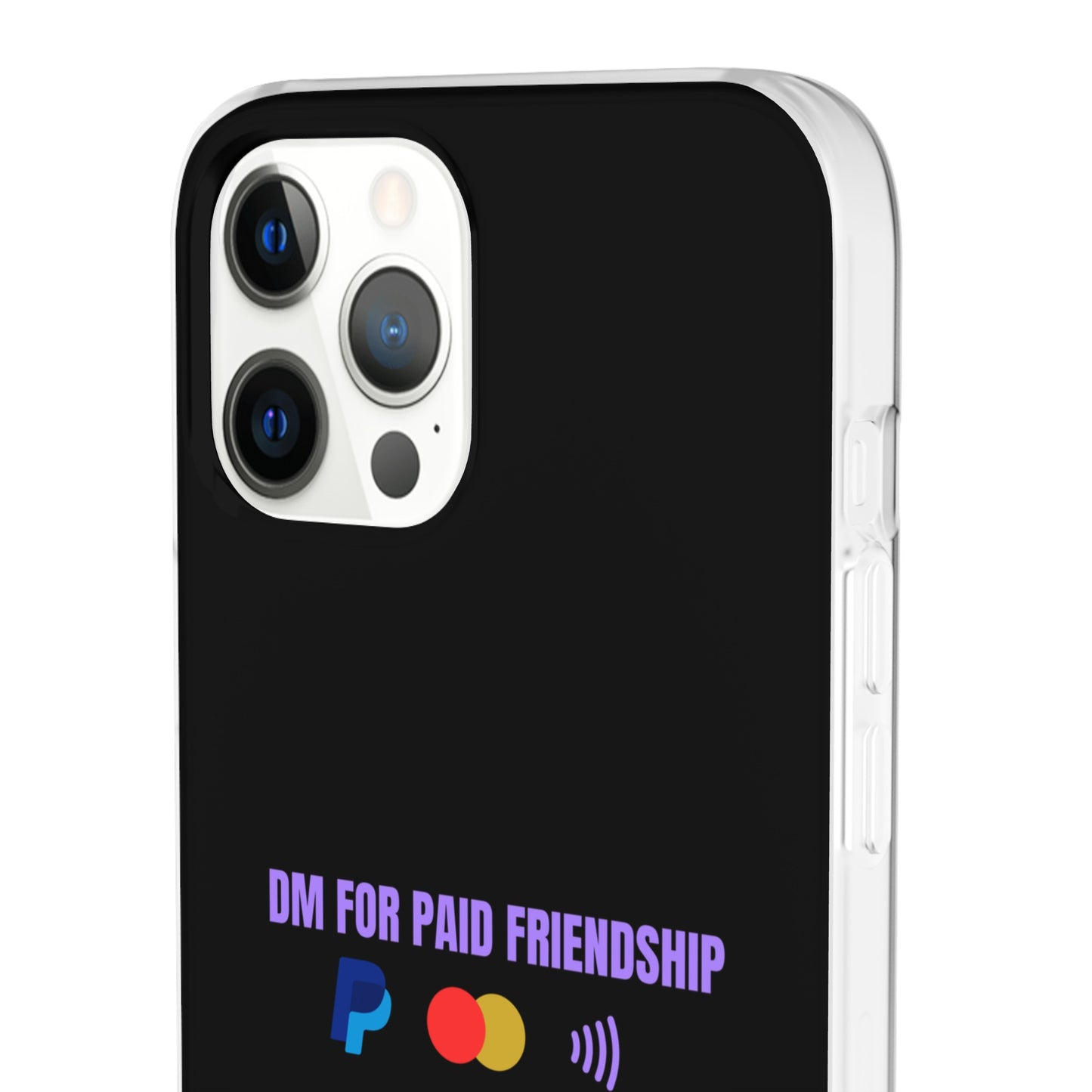 "DM for paid friendship" High Quality Phone Case