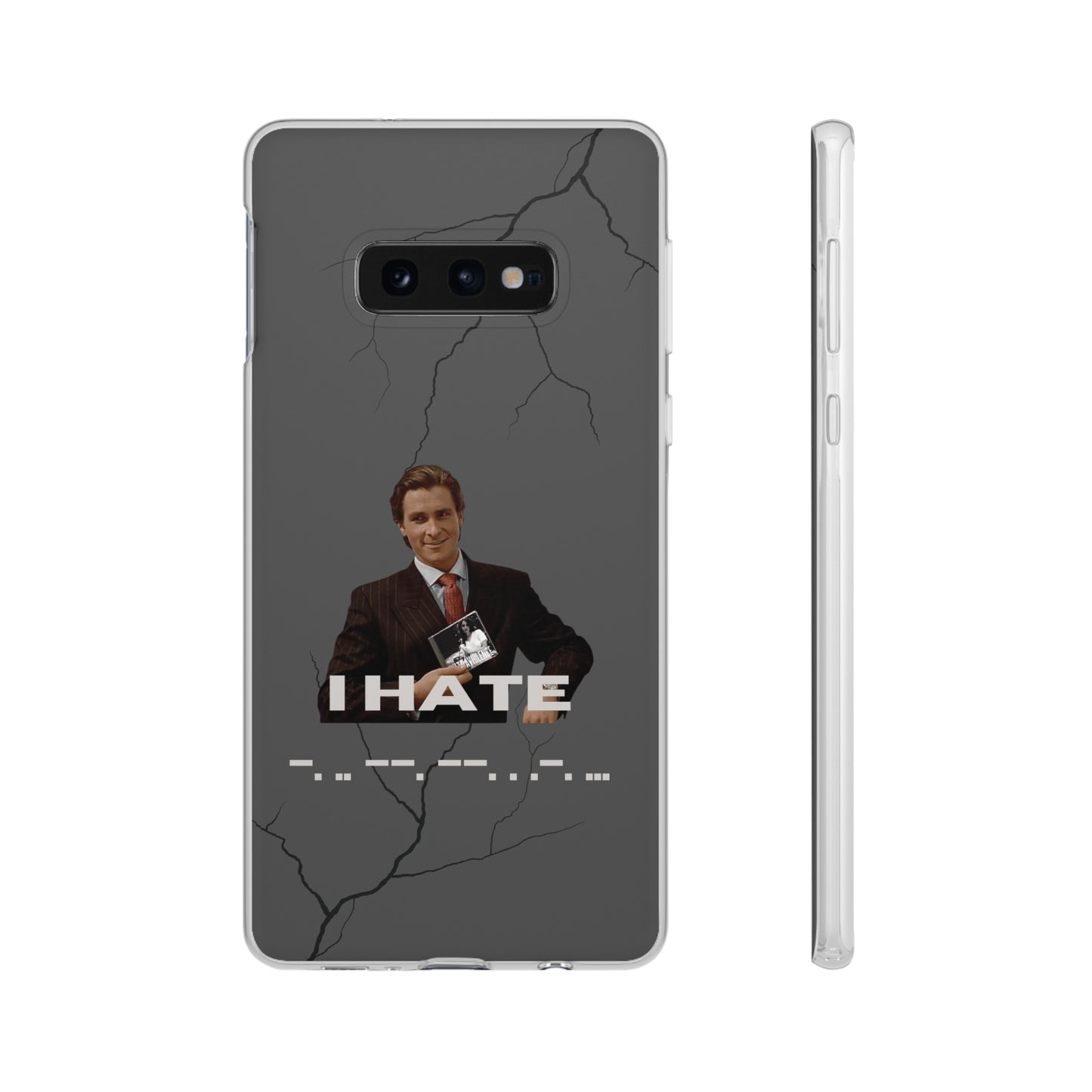 "I hate -. .. --. --. . .-. ... " High Quality Phone Case