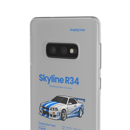 "Skyline R34" High Quality Phone Cases