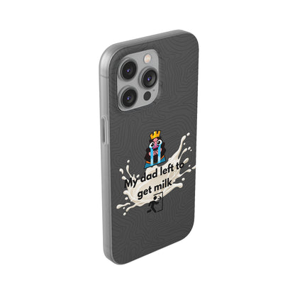 "My dad left to get milk" High Quality Phone Case