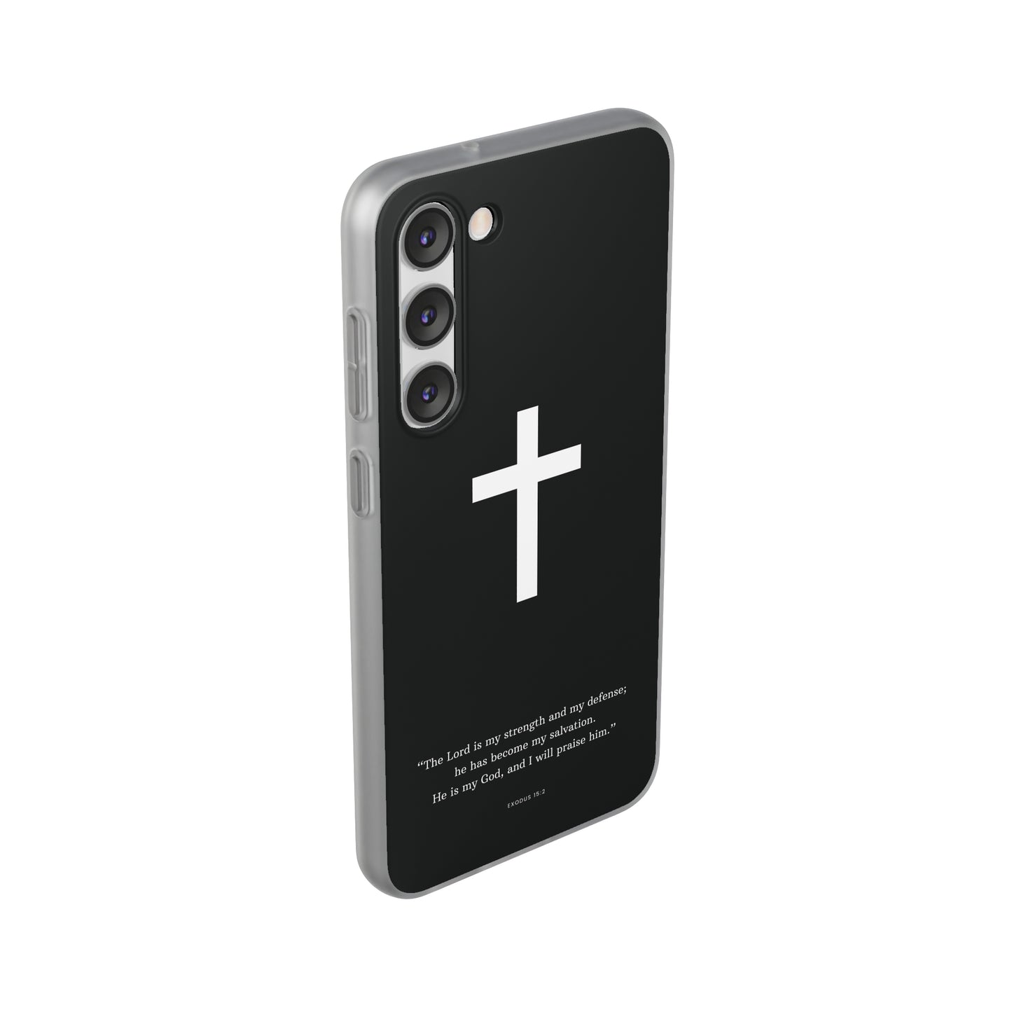 "Exodus 15:2 black edition" High Quality Phone Case