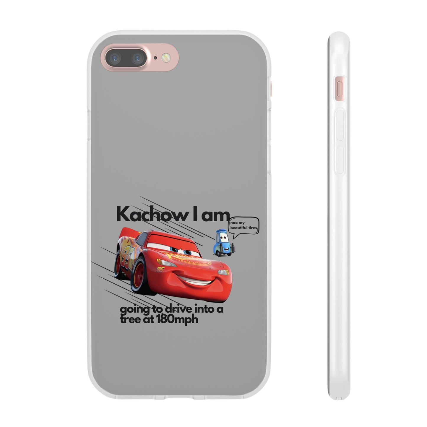 "Kachow into a tree" High Quality Phone Case