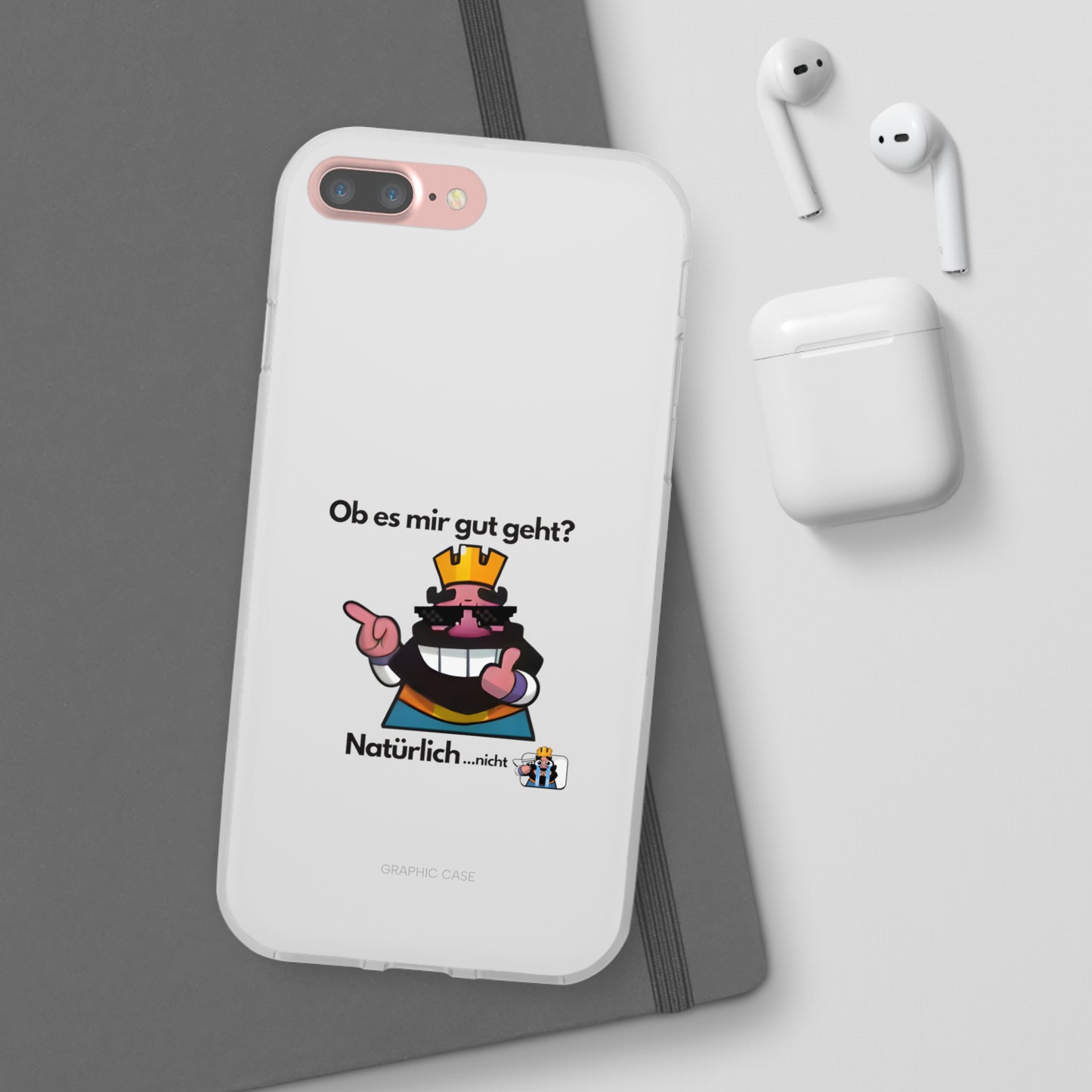 "Ob es mir gut geht? Natürlich... nicht" High Quality Phone Case