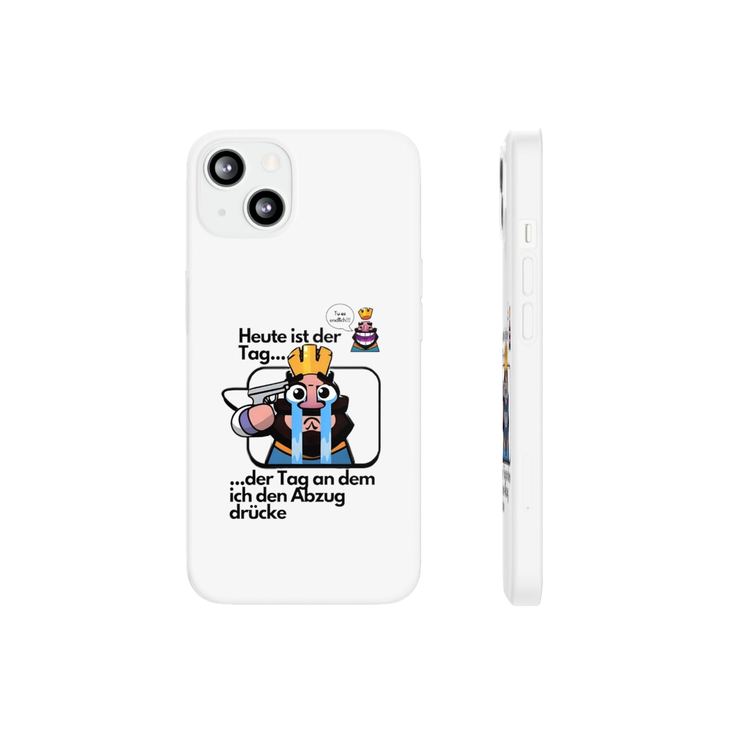 "Heute ist der Tag ... der Tag an dem ich den Abzug drücke" High Quality Phone Case