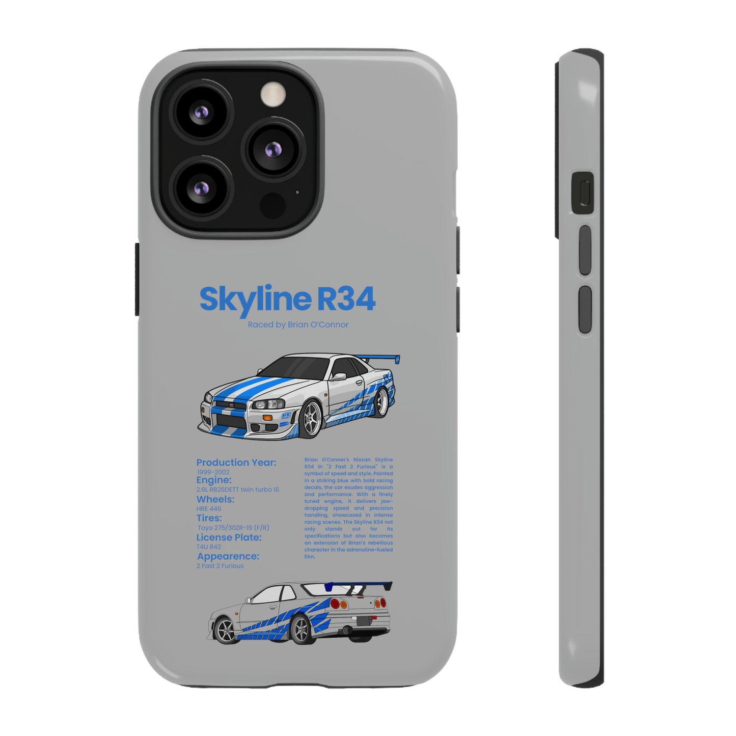 "Skyline R34" Premium Quality Phone Case