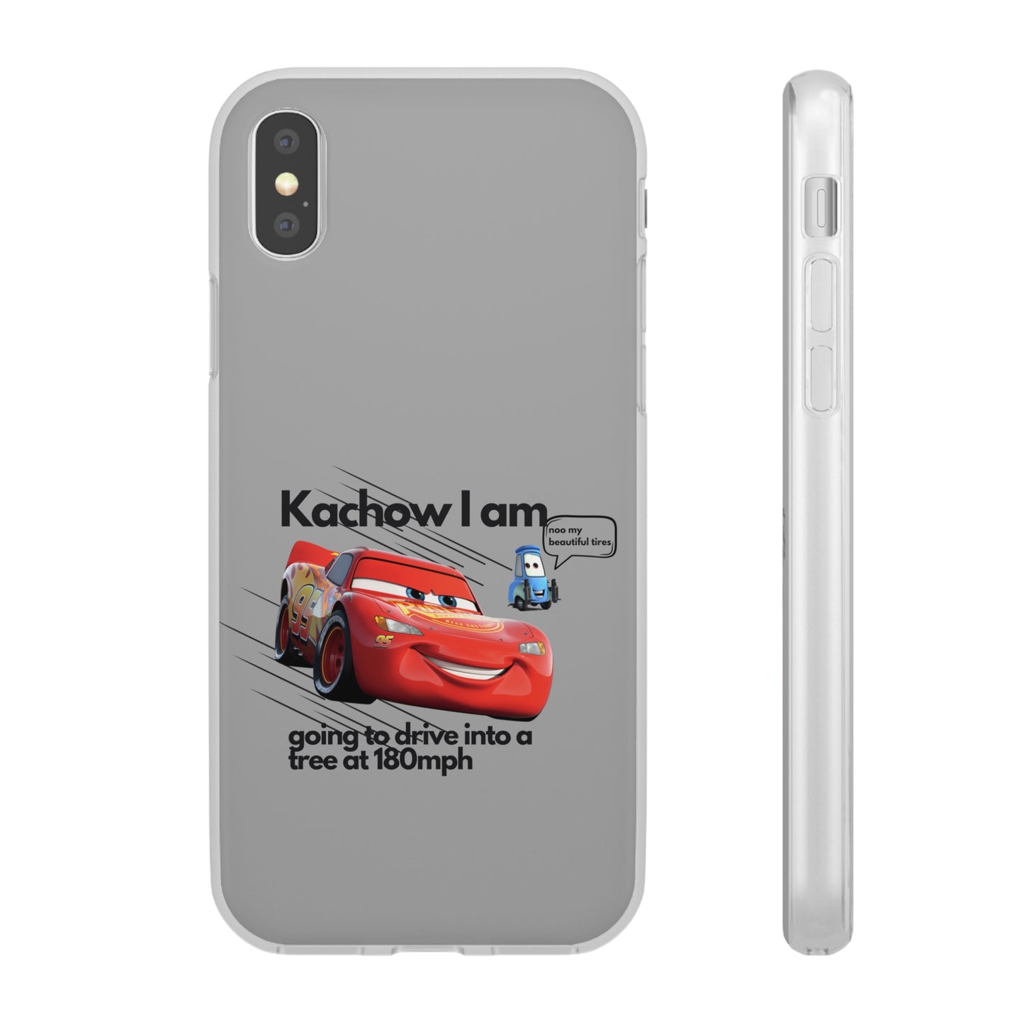 "Kachow into a tree" High Quality Phone Case