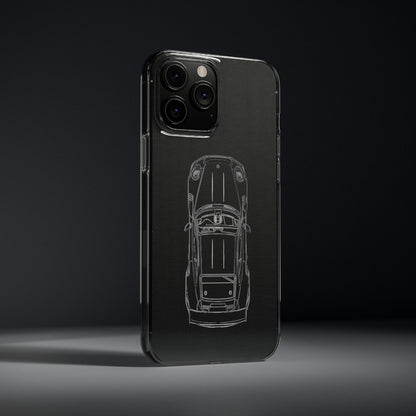 "Car Blueprint" High Quality Phone Case