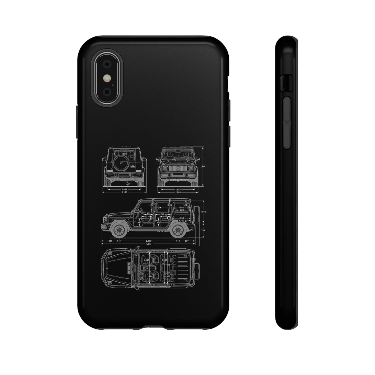 "Wagon Blueprint" Premium Quality Phone Case