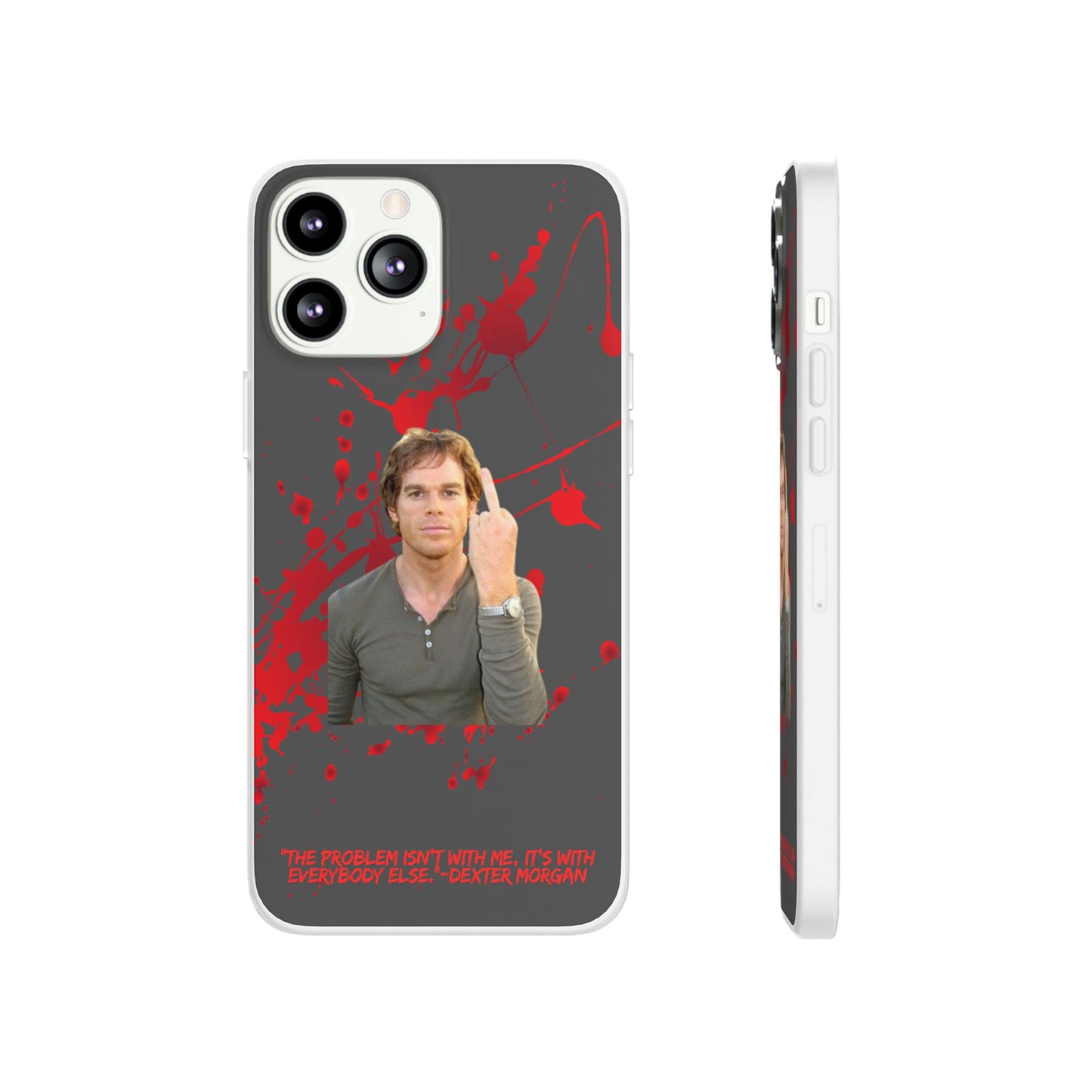 Dexter Middle Finger High Quality Phone Case