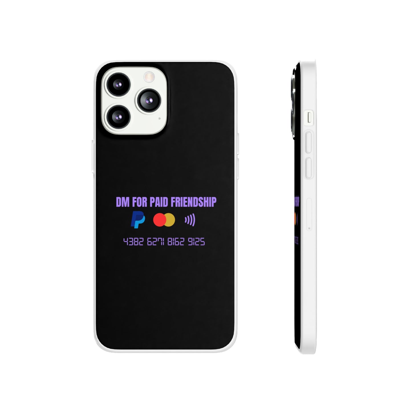 "DM for paid friendship" High Quality Phone Case