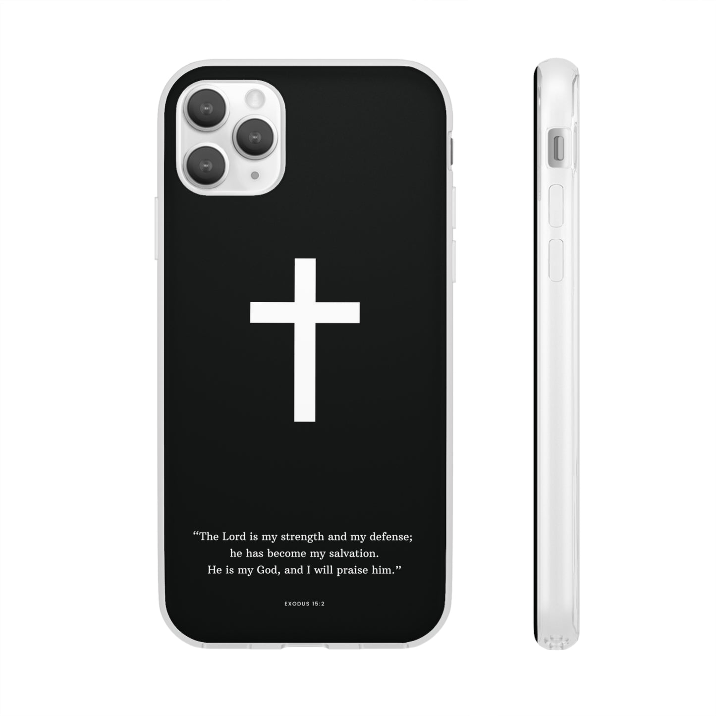 "Exodus 15:2 black edition" High Quality Phone Case