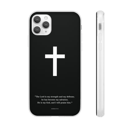 "Exodus 15:2 black edition" High Quality Phone Case