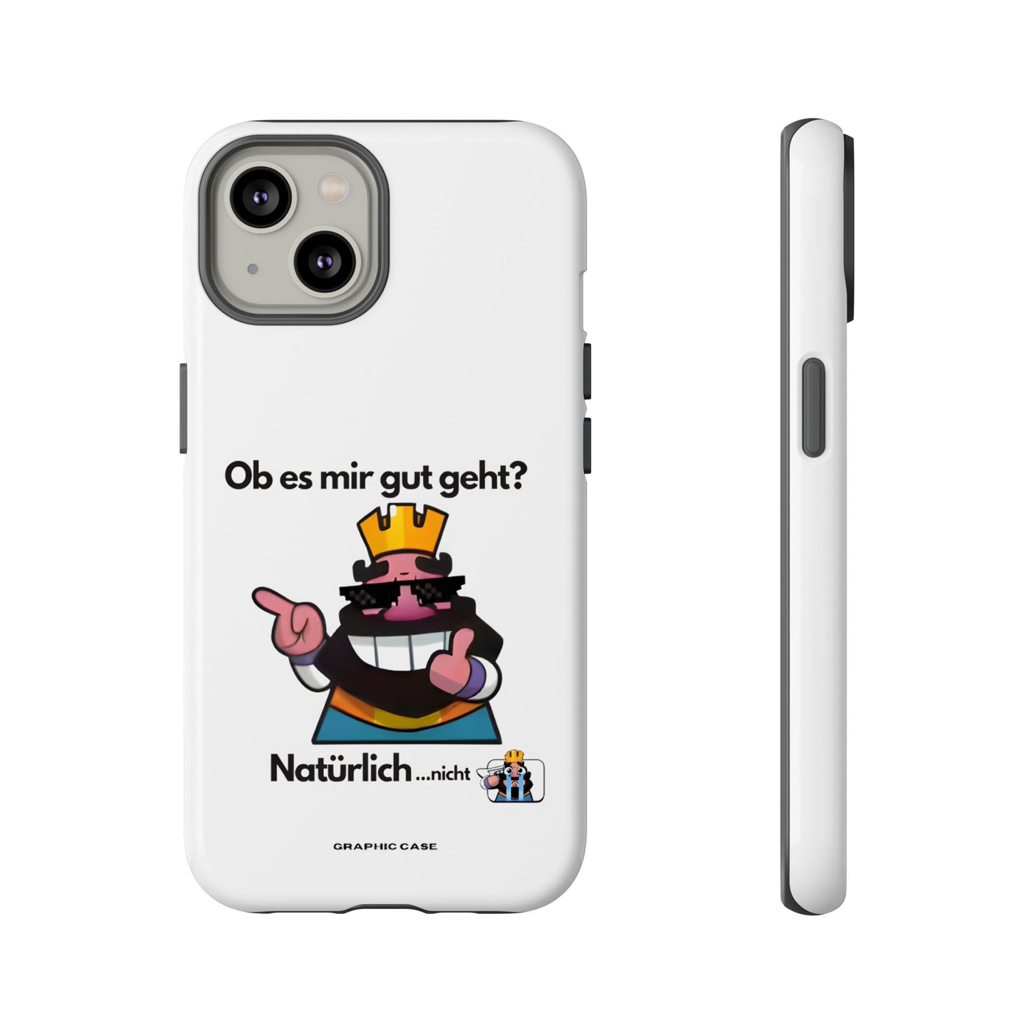 "Ob es mir gut geht?" Premium Quality Phone Case