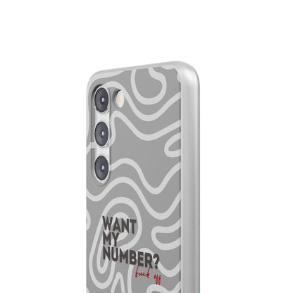 "Want my number?" High Quality Phone Case