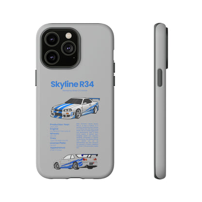 "Skyline R34" Premium Quality Phone Case